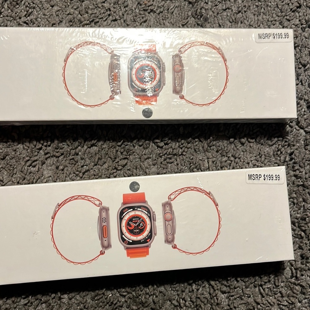 I have 2 watches for cell phones androids they’re both orange colors brand new